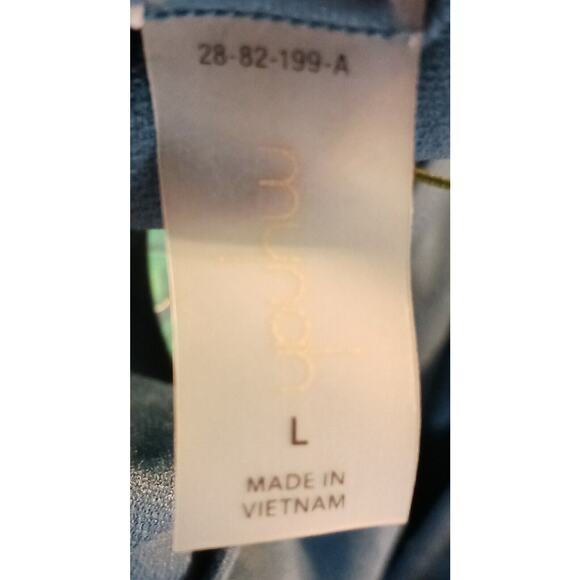 Mynah Womens Size Large Ocean Halter Swimsuit Tankini Top Removable Cups Nwt New - Picture 8 of 8